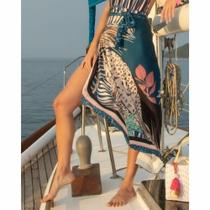 Saida de banho estampada