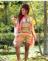 Saída de banho estampada