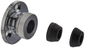 Saída de cabo Shakespeare 4184 cromada para cabos coaxiais