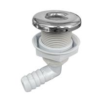 Saída de Costado 3/4" 90 Graus com Capa em Aço Inox