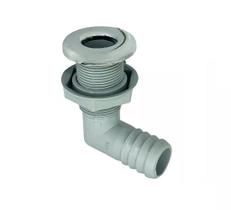Saída De Costado ABS 90º Bomba De Porão 1-1/18" Capa Cromada Saída De Costado ABS 90º Bomba De Porão 1-1/18" Capa Cromada