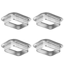 Saída de descida para calha VYH 2" x 3" em alumínio estilo K, kit com 4 unidades Saída de descida para calha VYH 2" x 3" em alumínio estilo K, kit com 4 unidades