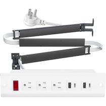 Saída de gaveta JACEPFY com carregador rápido USB C PD20W branco