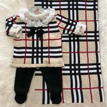 Saída De Maternidade Bebê Tricot Com Body Menina Duda Saída De Maternidade Bebê Tricot Com Body Menina Duda