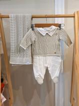 SAÍDA DE MATERNIDADE BETH BEBÊ TRICOT RAVI Tamanho:RnCor:Off SAÍDA DE MATERNIDADE BETH BEBÊ TRICOT RAVI Tamanho:RnCor:Off