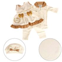 Saída De Maternidade Boneca C Acessórios Princesa Marrom Poa Saída De Maternidade Boneca C Acessórios Princesa Marrom Poa