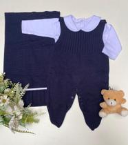 Saída de maternidade em tricot 3 peças baby Saída de maternidade em tricot 3 peças baby