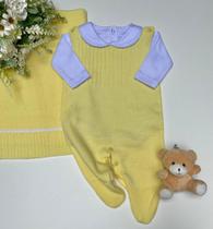 Saída de maternidade em tricot 3 peças Lyon - Dinhos baby