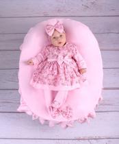 Saída De Maternidade Feminina Luxo Rosa Yasmin P/meninas Saída De Maternidade Feminina Luxo Rosa Yasmin P/meninas