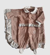 Saída de maternidade feminino-macacão manta kit maternidade