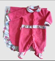 Saída de maternidade feminino-macacão manta kit maternidade