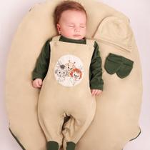 Saida De Maternidade Jardineira Floresta - Cor:Verde - 0304VD Saida De Maternidade Jardineira Floresta - Cor:Verde - 0304VD