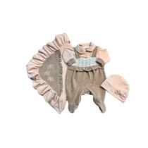 Saída de Maternidade Jardineira Plush Otolina My Baby