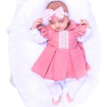 Saída de Maternidade Menina Aconchego Antonela Rosê - Amora Baby Enxovais Saída de Maternidade Menina Aconchego Antonela Rosê - Amora Baby Enxovais