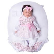 Saída de Maternidade Menina Aconchego Lívia Rosa 5 Peças P