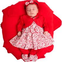 Saída de Maternidade Menina Aconchego Penélope Floral 05 Peças P - Amora Baby Enxovais Saída de Maternidade Menina Aconchego Penélope Floral 05 Peças P - Amora Baby Enxovais