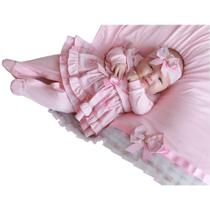 Saída de Maternidade Menina Charlotte Rosa 04 Peças
