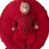 Saída de Maternidade Menina Gabriela Vermelha 03 Peças - Amora Baby Enxovais Saída de Maternidade Menina Gabriela Vermelha 03 Peças - Amora Baby Enxovais