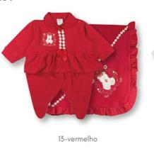 Saída de Maternidade Menina Vermelho