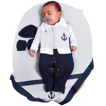 Saída de Maternidade Menino Aconchego Marinheiro 05 Peças P