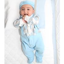 Saída de Maternidade Menino Aconchego Suspensório Miguel 04 Peças P - Amora Baby Enxovais
