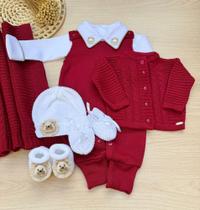 Saída De Maternidade Menino Alex Tricot 7 Peças Tema Leão