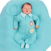 Saída de Maternidade Menino Basic Baby Safari Tiffany 03 Peças