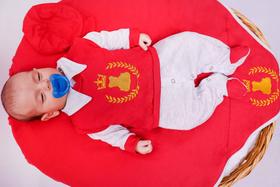 Saída de Maternidade Menino Coleção Elegance Tamanho P - 04 Peças