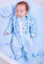 Saída de Maternidade Menino Miguel Suspensório 04 peças Saída de Maternidade Menino Miguel Suspensório 04 peças