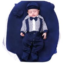 Saída de Maternidade Menino Richard Suspensório Baby Saída de Maternidade Menino Richard Suspensório Baby