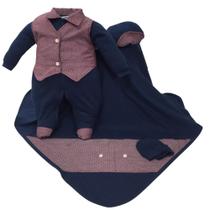 Saída De Maternidade Menino Roupinha De Bebê Com Bordado