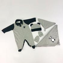 Saída de Maternidade Panda estampado no bumbum - Lerina Kids