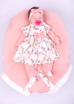 Saída de Maternidade Para Bebe Menina Salmão Floral Mimo 04 peças Roupas Para Bebe - Lavi Baby Store