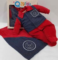 Saida de Maternidade Plush Bebê Menino Zafielo Luxo Cod 2028 Saida de Maternidade Plush Bebê Menino Zafielo Luxo Cod 2028