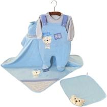 Saída de Maternidade Ursinho Azul 5 Peças