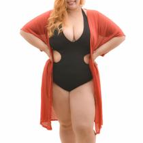 Saída de pra feminina Plus Size com manga Arsiè