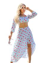 Saída de praia 2 peças, Ciganinha com saía longa Saída de praia 2 peças, Ciganinha com saía longa