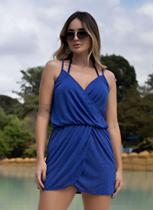 Saida de Praia Alça Fina Tecido Texturizado Transparente Saida de Praia Alça Fina Tecido Texturizado Transparente