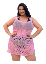 Saída de Praia Alcinha Plus Size Trabalhada Verão Banho Moda