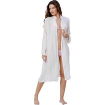 Saída De Praia Areia Branca Chemise Baly Nude