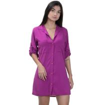 Saida de Praia Camisão Max Camisa Chamise Manga Longa Verão