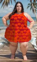 Saida De Praia Canga BIG Plus Size VESTIDO tamanho grande arrastão fita vestido mídi do 46 ao 68 BELA MULHER GG Saida De Praia Canga BIG Plus Size VESTIDO tamanho grande arrastão fita vestido mídi do 46 ao 68 BELA MULHER GG