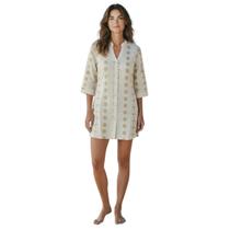 Saída De Praia Chemise Em Viscose Feminina Aberta Moda Verão Cor:Estampa 01Tamanho:GG Saída De Praia Chemise Em Viscose Feminina Aberta Moda Verão Cor:Estampa 01Tamanho:GG