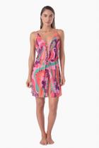 Saída de praia curta estampa la playa Saída de praia curta estampa la playa