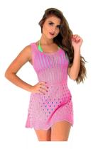 Saída De Praia Curta Modelo Regata Trico Verão. Ref: 772