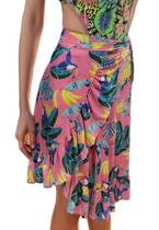 Saída De Praia Feminina Estilo Saia Estampada