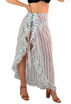 Saída de Praia Feminina Estilo Saia Pareô Estrela