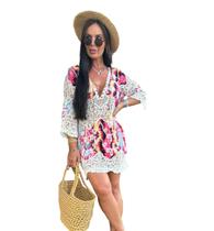 Saida De Praia Feminino Boho Bohemia Macrame Algodão 2818 Saida De Praia Feminino Boho Bohemia Macrame Algodão 2818