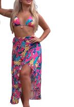 Saída de Praia Feminino Saia Pareô