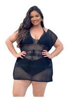 Saída De Praia Ilhós Tricot Plus Size Grande